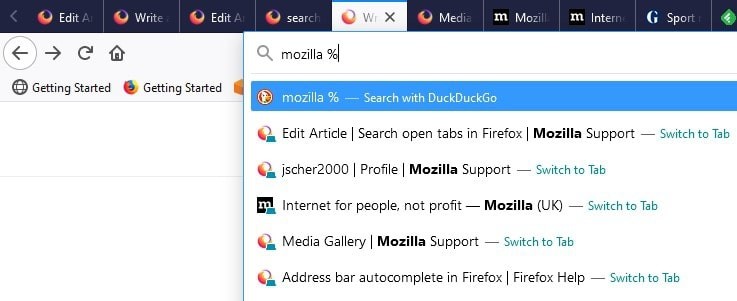 Firefox Tabs Search 3