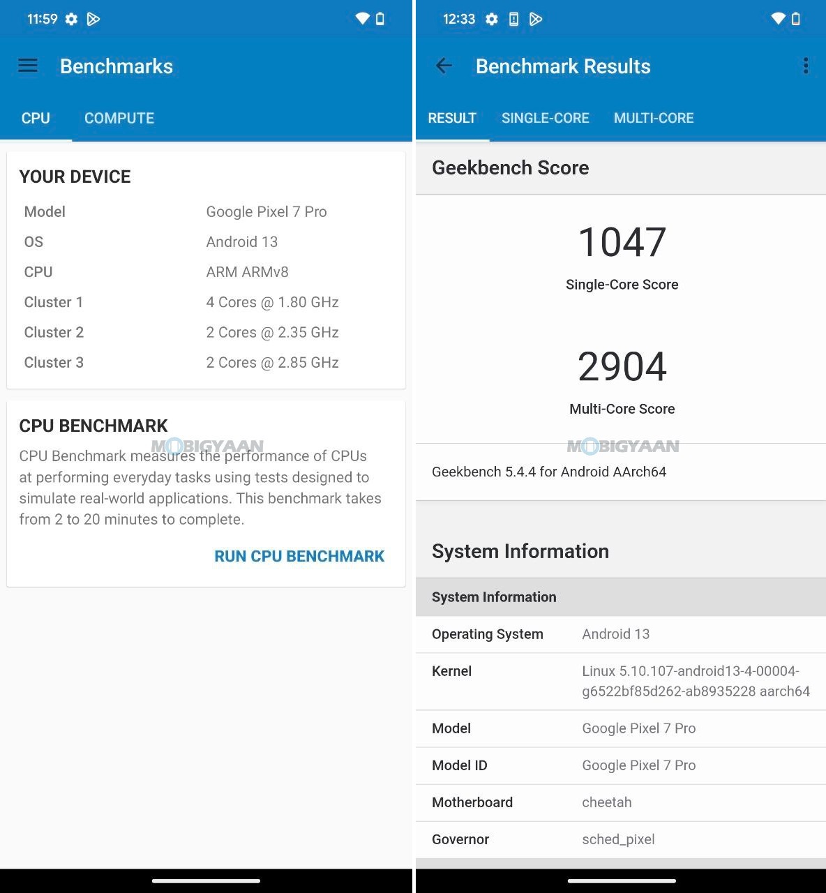 Google Pixel 7 Pro Review Android 13 Performance Geekbench 5 Benchmarks 2