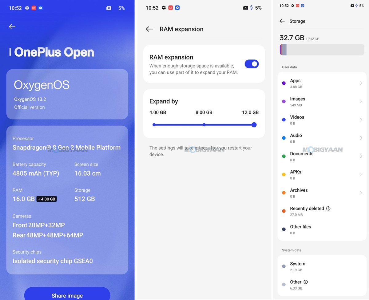 OnePlus Open Review OxygenOS 13.2 UI 4