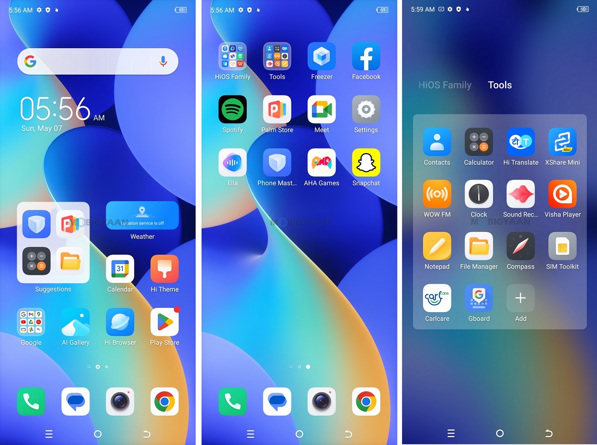 TECNO SPARK 10 Pro Moon Explorer Edition Review Homescreen